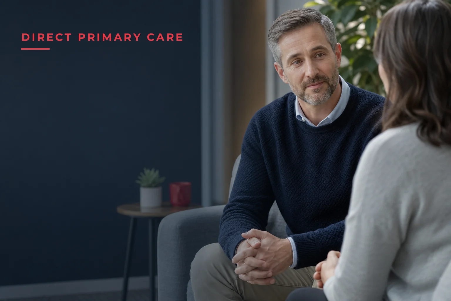 An editorial cover image for a piece on How Long You'll Wait for a Same-Day Appointment With a Las Vegas Direct Primary Care Doctor. The cover reads: DIRECT PRIMARY CARE